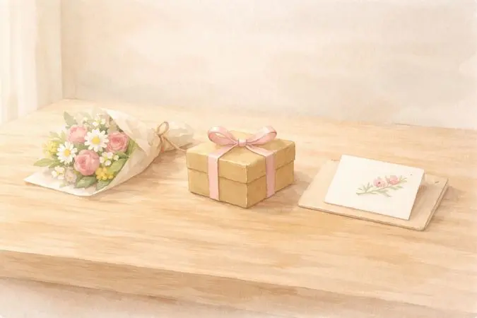 お祝いギフトのイラスト