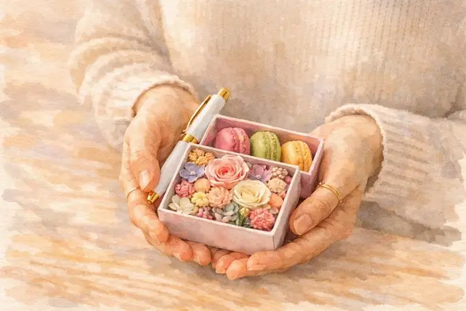 お祝いギフトのイラスト