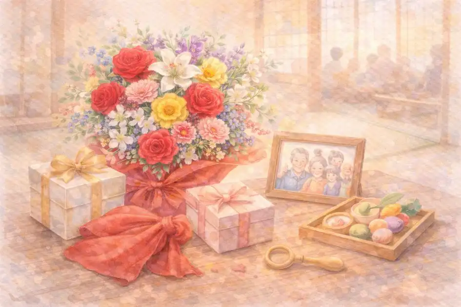 お祝いギフトのイラスト