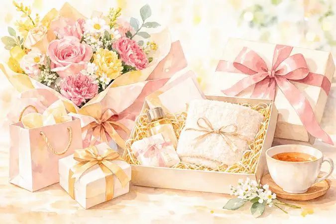 お祝いギフトのイラスト