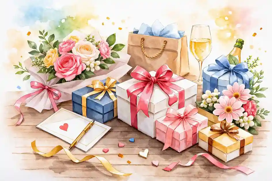 お祝いギフトのイラスト