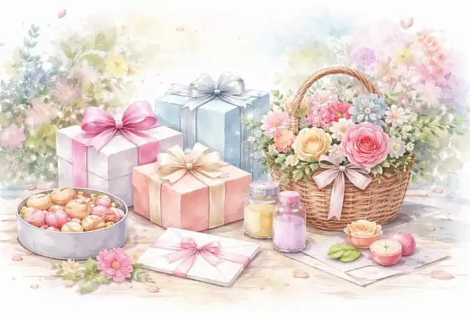 お祝いギフトのイラスト