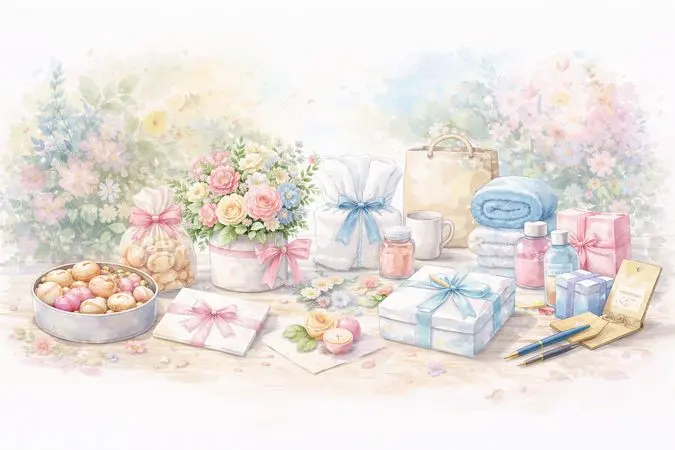 お祝いギフトのイラスト