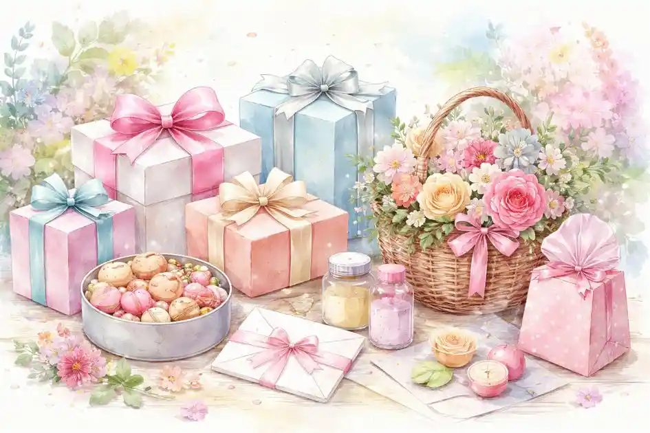 お祝いギフトのイラスト